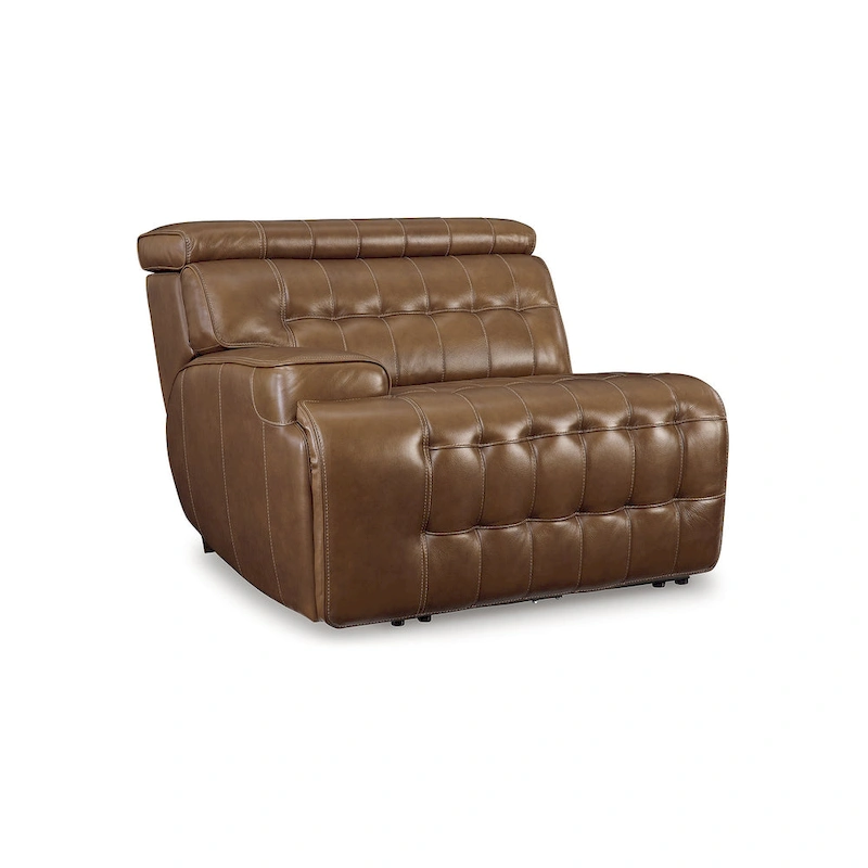 Signature Design by Ashley Temmpton Medium Brown 5-Piece Power Reclining Sectional - 110W x 110D x 34H