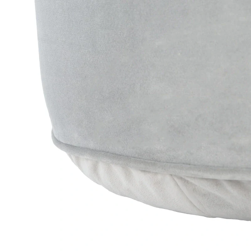 SAFAVIEH Mukades Velvet Cylinder Pouf Ottoman