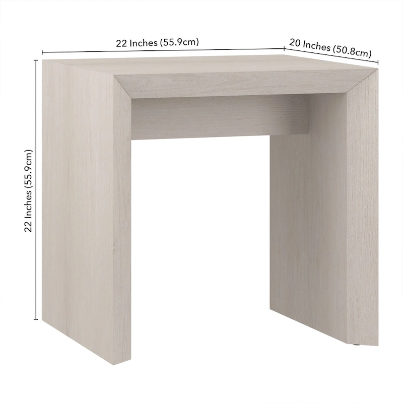 Oswin 22 Wide Rectangular Side Table - 22 Wide