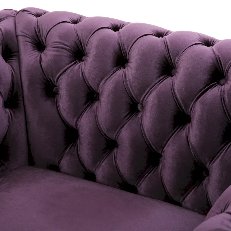 Chesterfield Club Chair with Tufted Upholstery