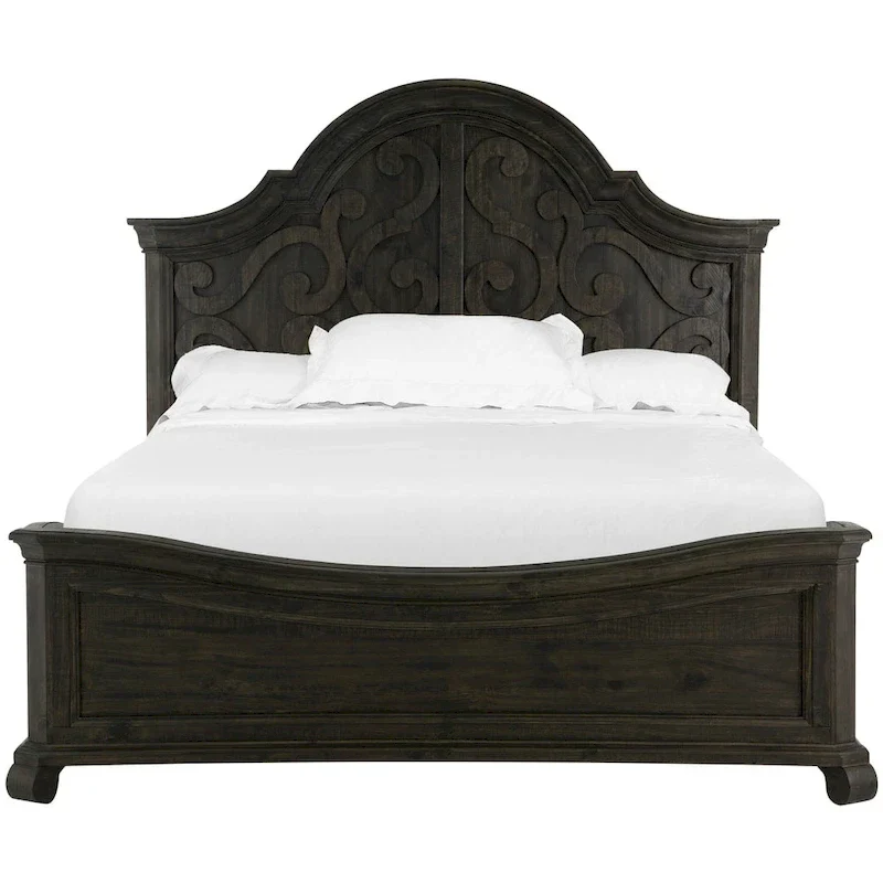 Traditional Peppercorn Panel Bed