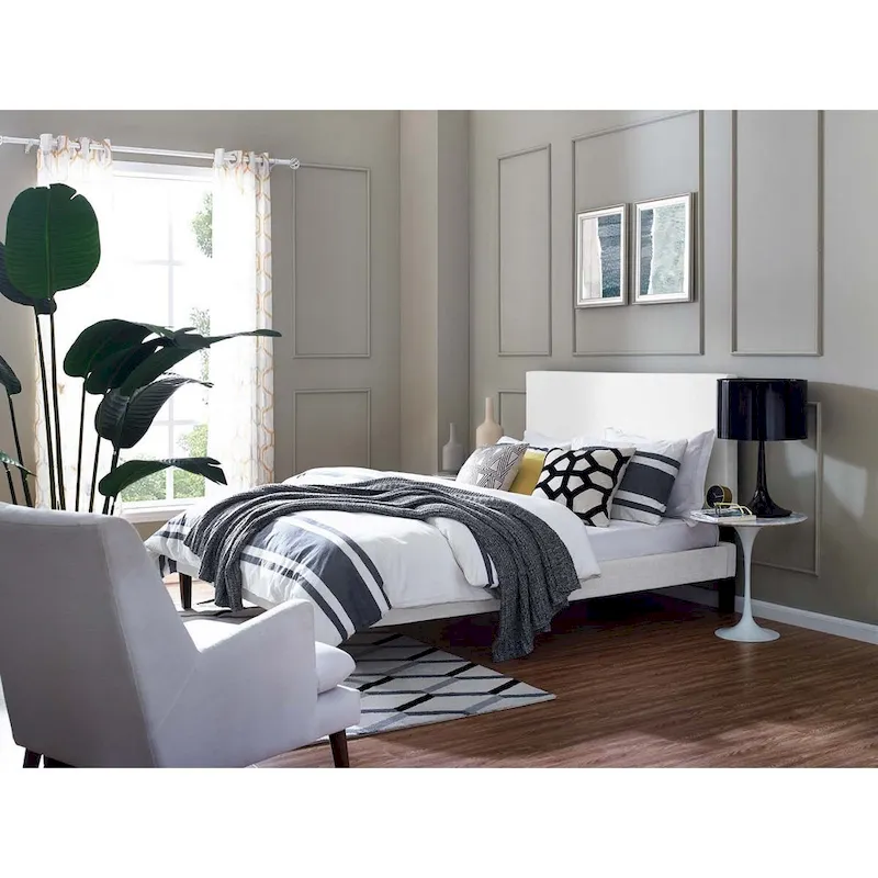 Linen Upholstered Headboard – Teal/Gray/White/Beige/Azure | King & Cal King