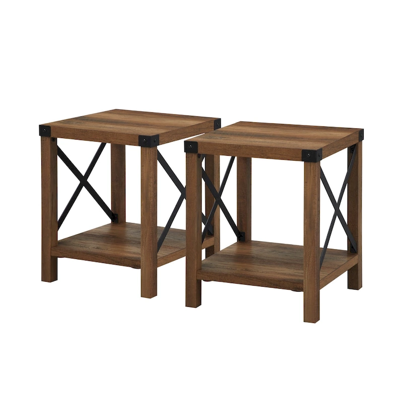 Middlebrook Kujawa 18-inch X-side Accent Table (Set of 2)