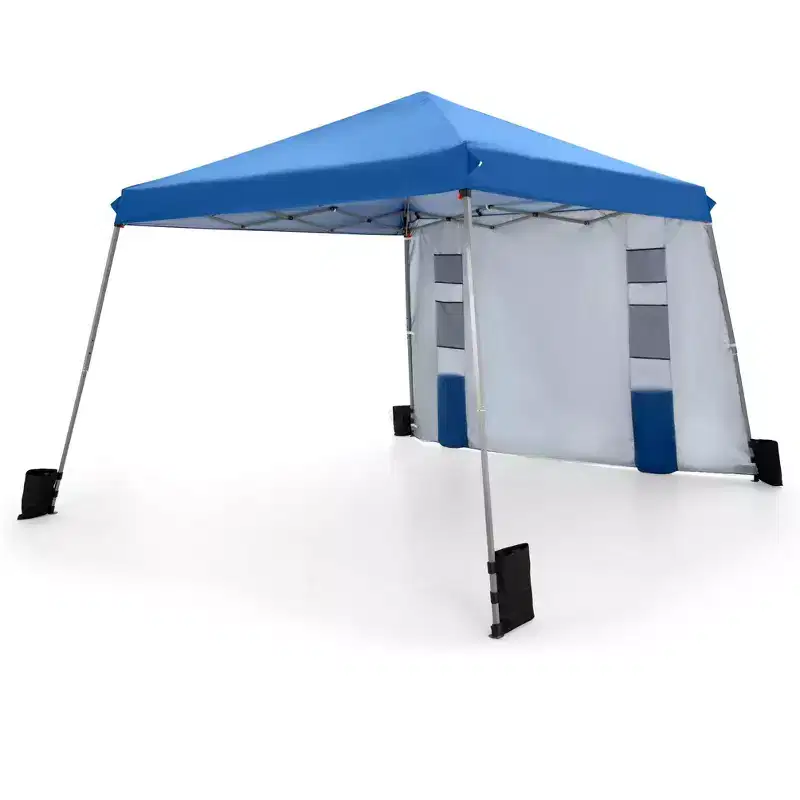 Captiva Designs 12 x 12 Slant Leg UV Block Sun Shade Canopy with Hardware Kits - Perfect for Outdoor Events