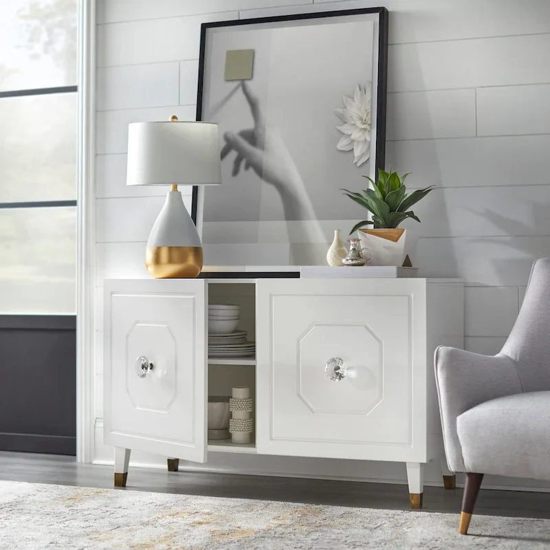 Glossy Glam Buffet/Media Cabinet