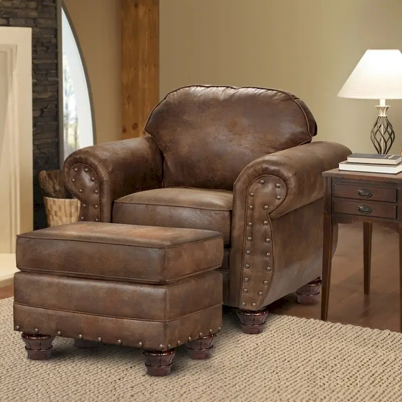 Upholstered Ottoman Footrest Accent Living Room Bedroom Neutral Style