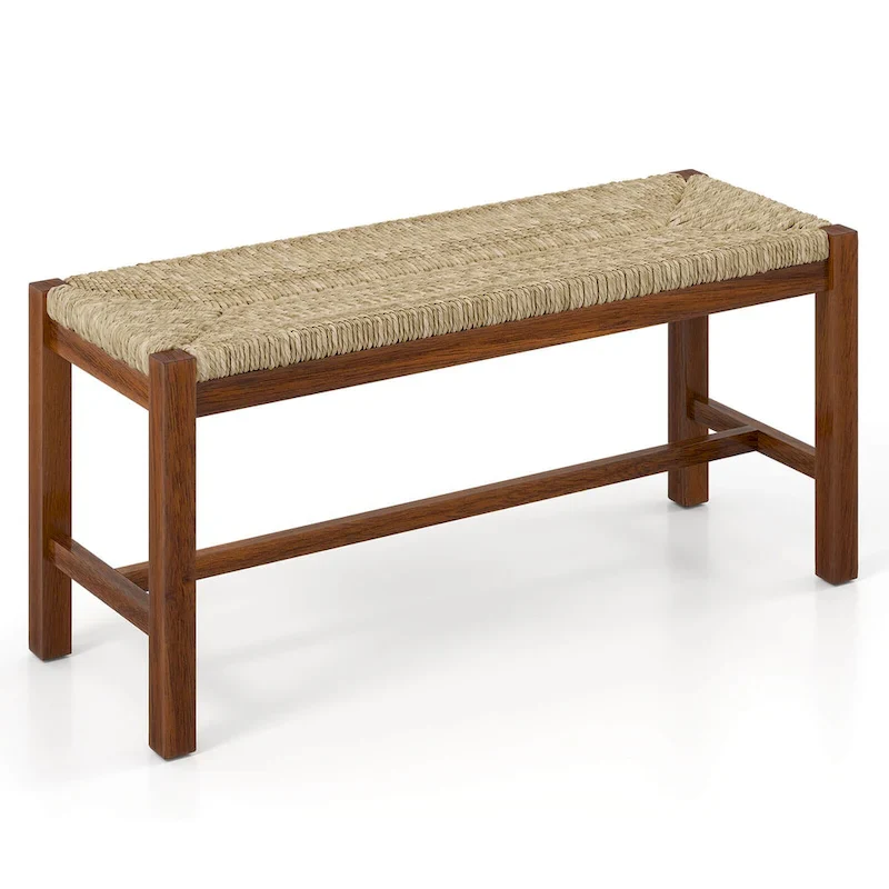 Costway 40  Long Wood Bench Indoor Dining Entryway End of Bed Bench - See Details