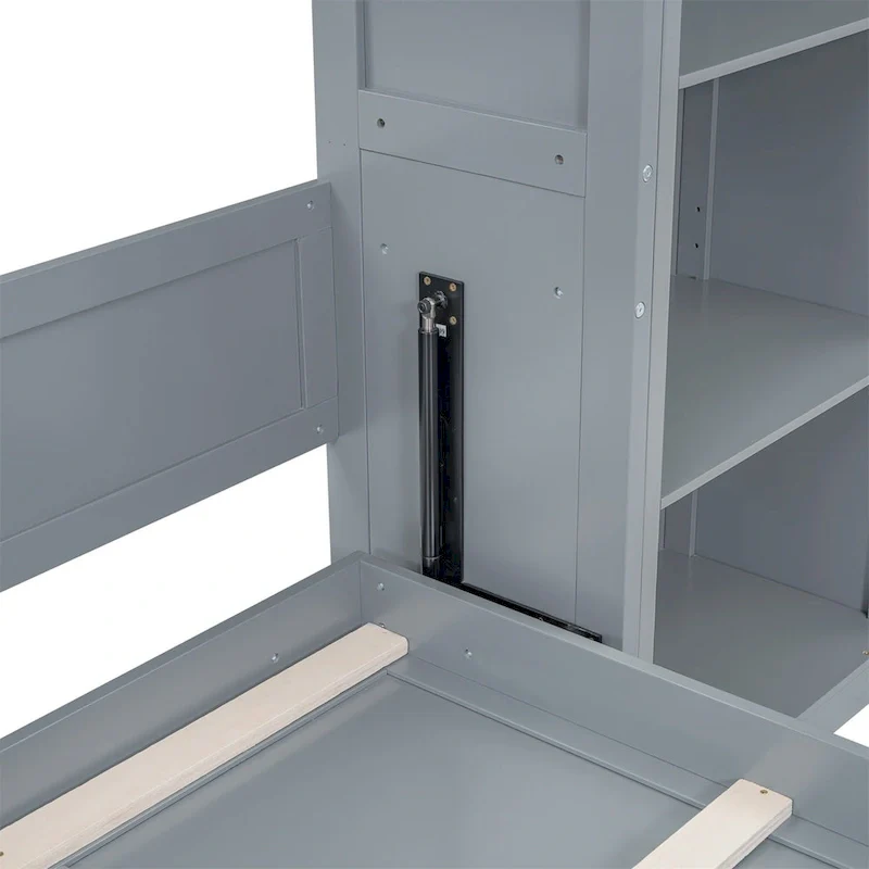 Merax Murphy Bed Wall Bed with Shelves