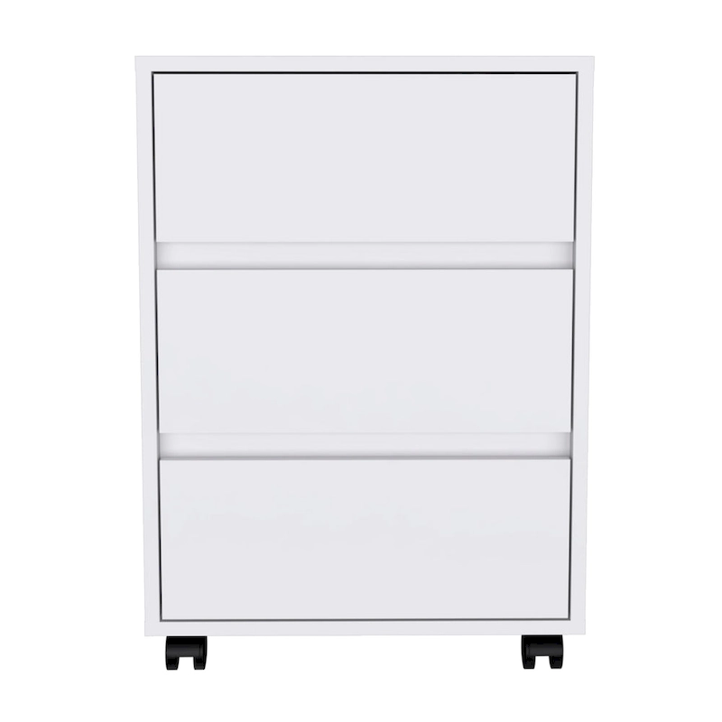 FM Furniture Vienna Three Drawers Filing Cabinet Roller Blade Glide
