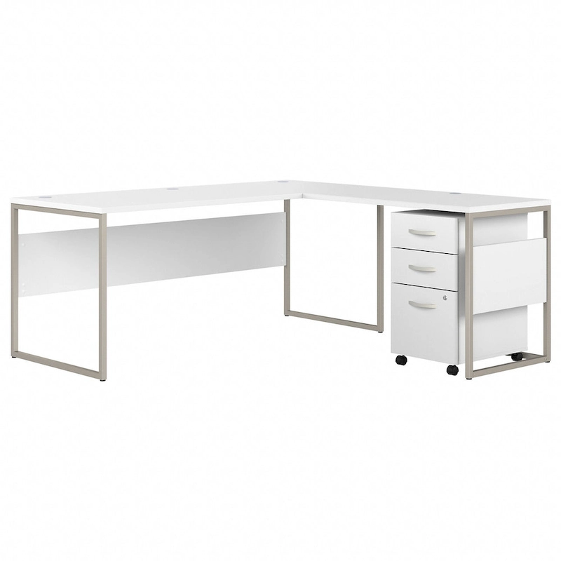 Hybrid 72W L Shaped Table Desk with Drawers by Bush Business Furniture