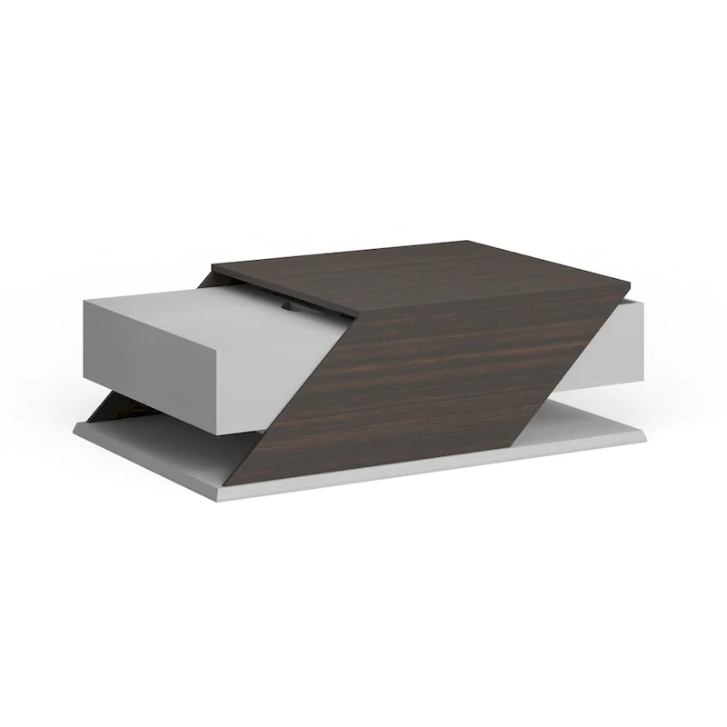 Industrial 47-Inch Lift-Top Adjustable Coffee Table