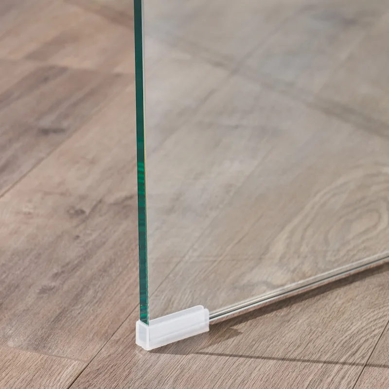 Solid Glass Rectangle Coffee Table - 39.37 D x 21.65 W x 14 H