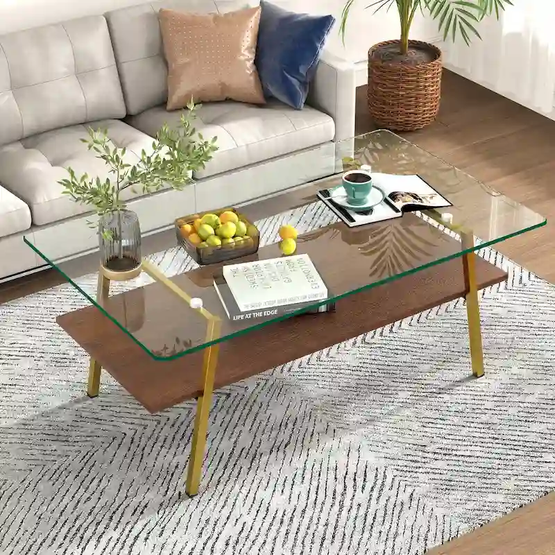 38.58  Rectangle Coffee Table with Modern Design