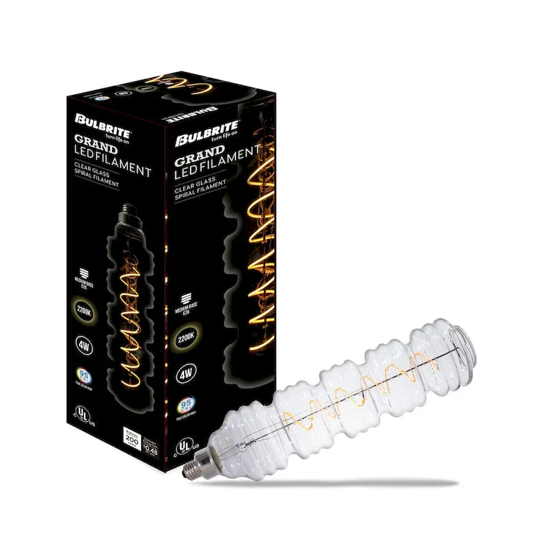 Bulbrite 4 Watt Grand Filaments Medium Dimmable (E26) LED Bulb - 200 Lumens, 2200K, and 95 CRI