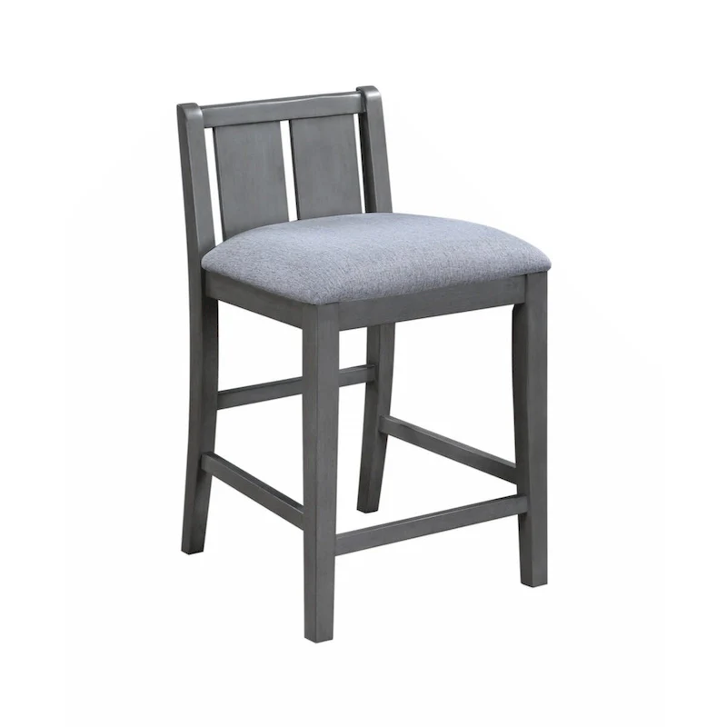 Graham 36  3-Piece Finish Small Space Counter Height Dining Table with Shelves and 2 Chairs