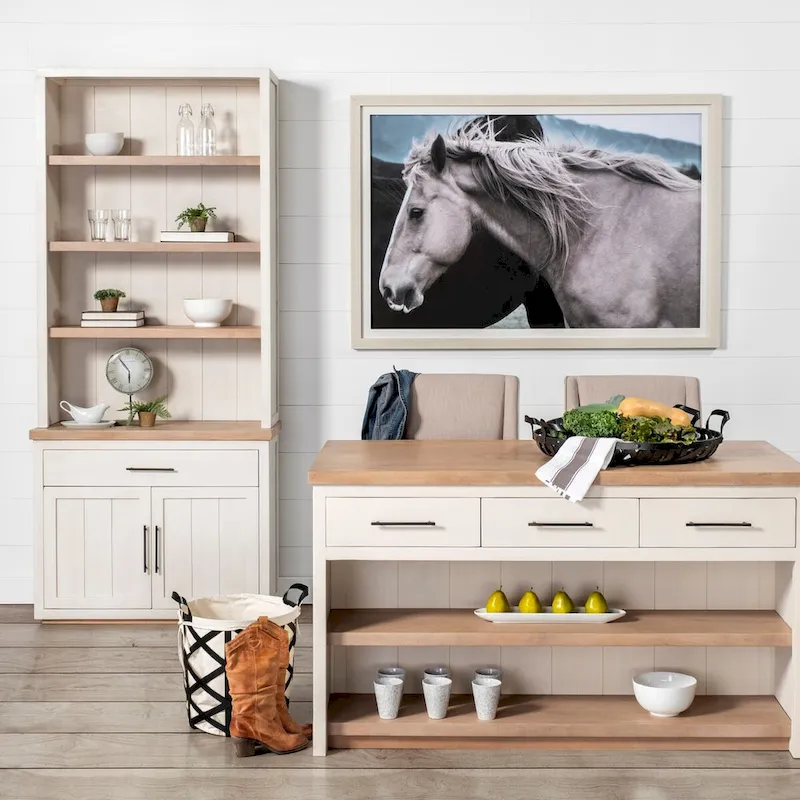 Lito Black Metal Round Serving Trays (Set of 2) - 26.8L x 23.8W x 5.5H