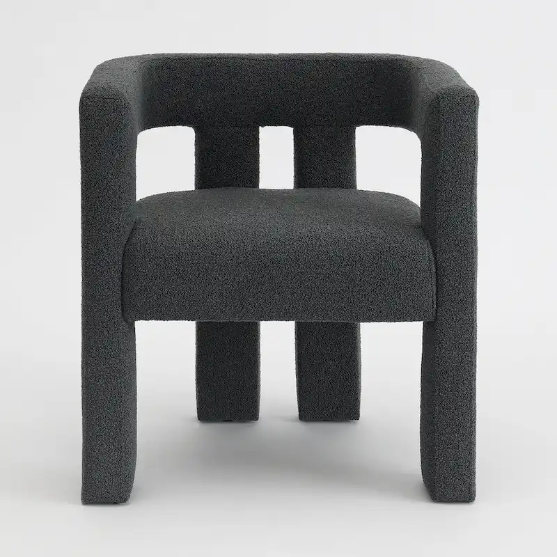 KINWELL 24 Wide Boucle Upholstered Armchair (Set of 2)