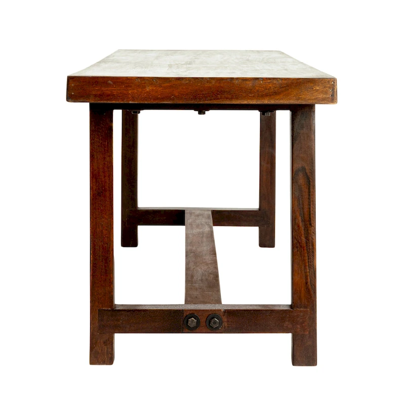 Elegant Acacia Trestle Bench