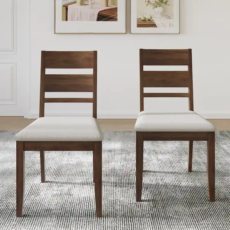 Elegant Wooden Dining Chairs (Set of 2)