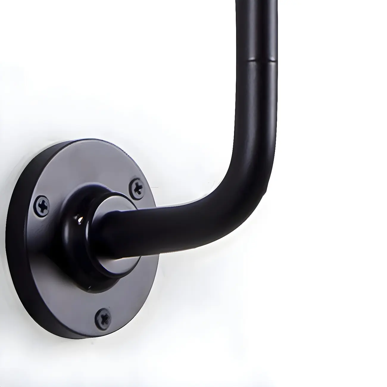 Trestle Base Metal Black Swing Arm Wall Light