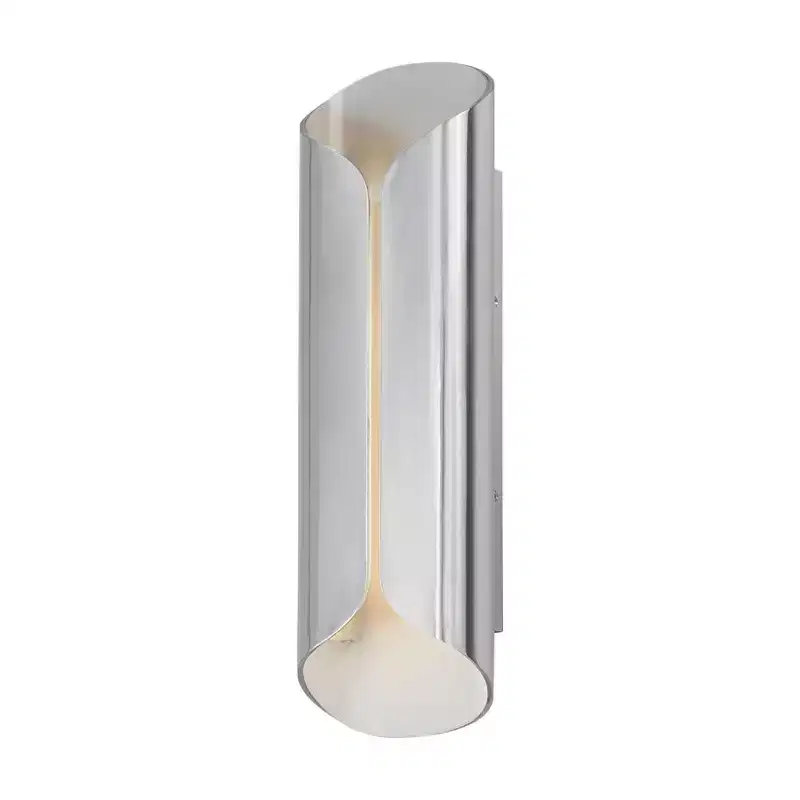 ET2 Lighting Folio 2 - Light Wall Light in Satin Aluminum/White