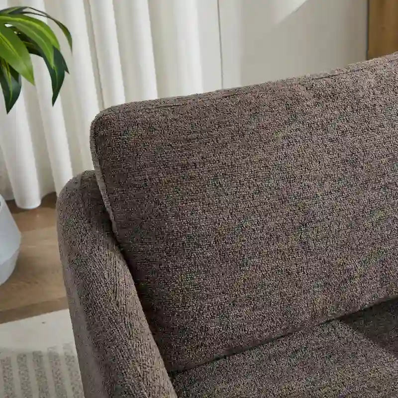 GDFStudio - Clara Chenille Swivel Accent Chair with Sleek Modern Design and Plush Cushioning - 31.5W