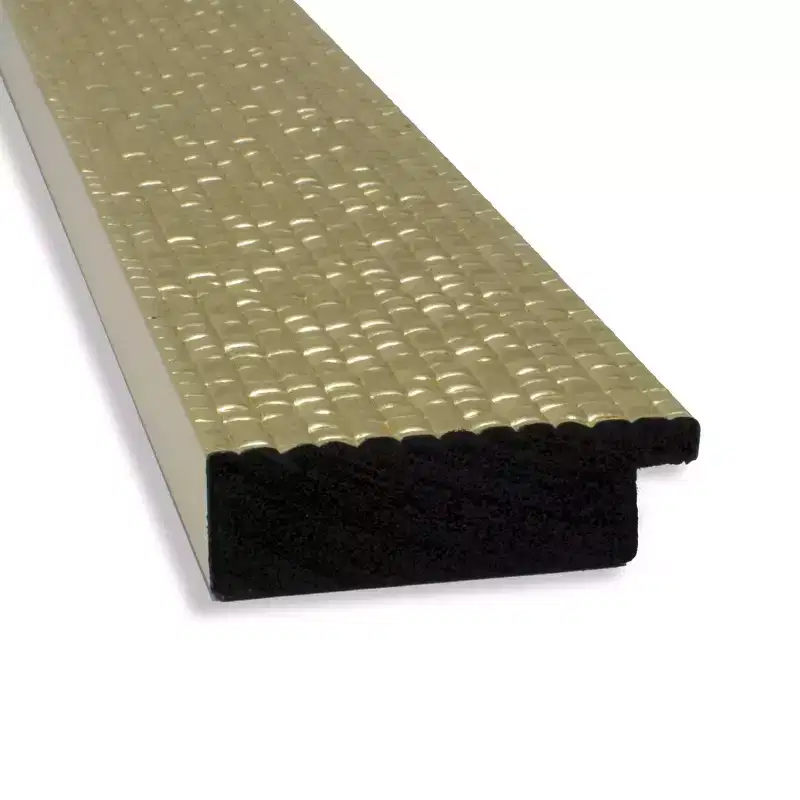 18" x 52" Non-Beveled Mosaic Gold Full Length on The Door Mirror - Amanti Art: Hangable, Polystyrene Frame