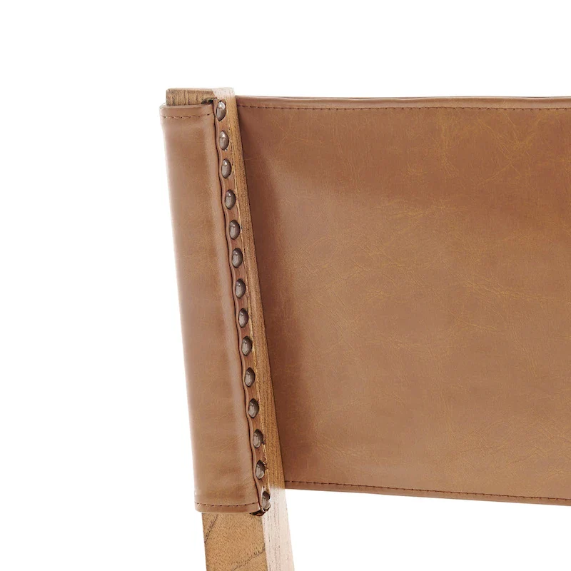 Kylo Faux Leather/ Linen Dining Side Chair, (Set of 2)