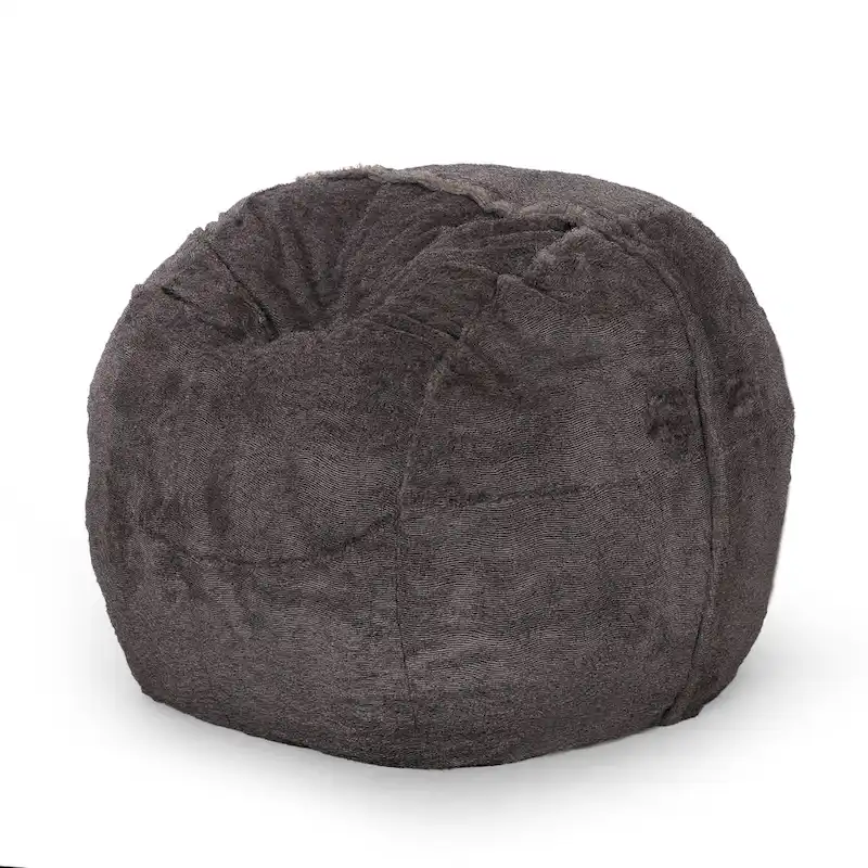 Greyrock Modern Glam Faux Fur Winter Bean Bag by Christopher Knight Home