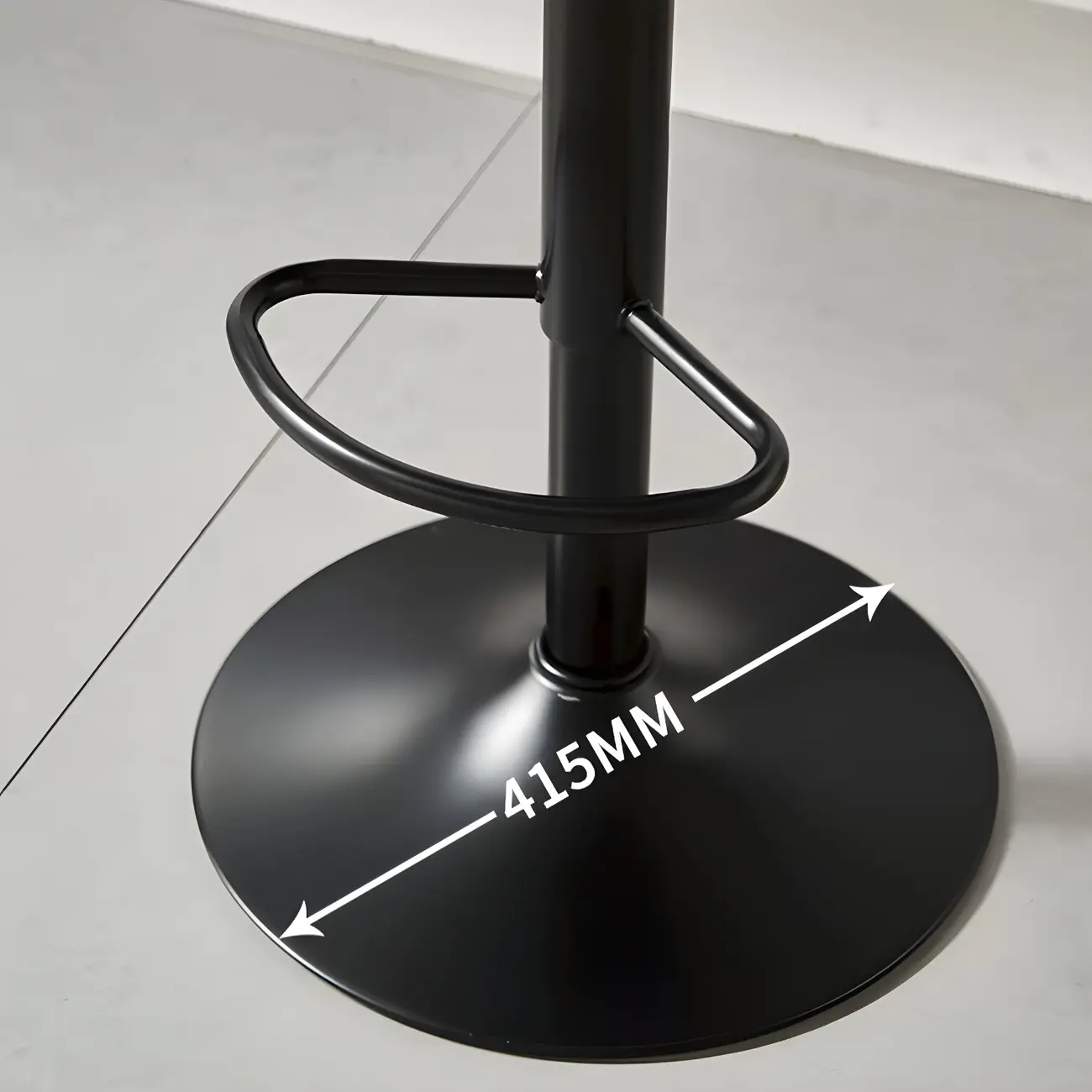 Modern Leather Saddle Swivel Adjustable Bar Stool