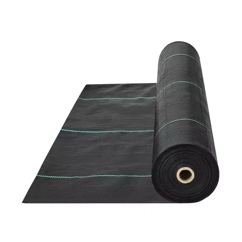 VEVOR Weed Barrier Landscape Fabric, 3*300FT Heavy Duty Garden Weed Fabric, Woven PP Weed Control Fabric, Driveway Fabric, Geotextile Fabric, Black