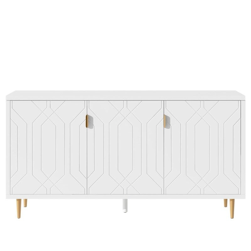 Modern TV Stand with Adjustable Shelves