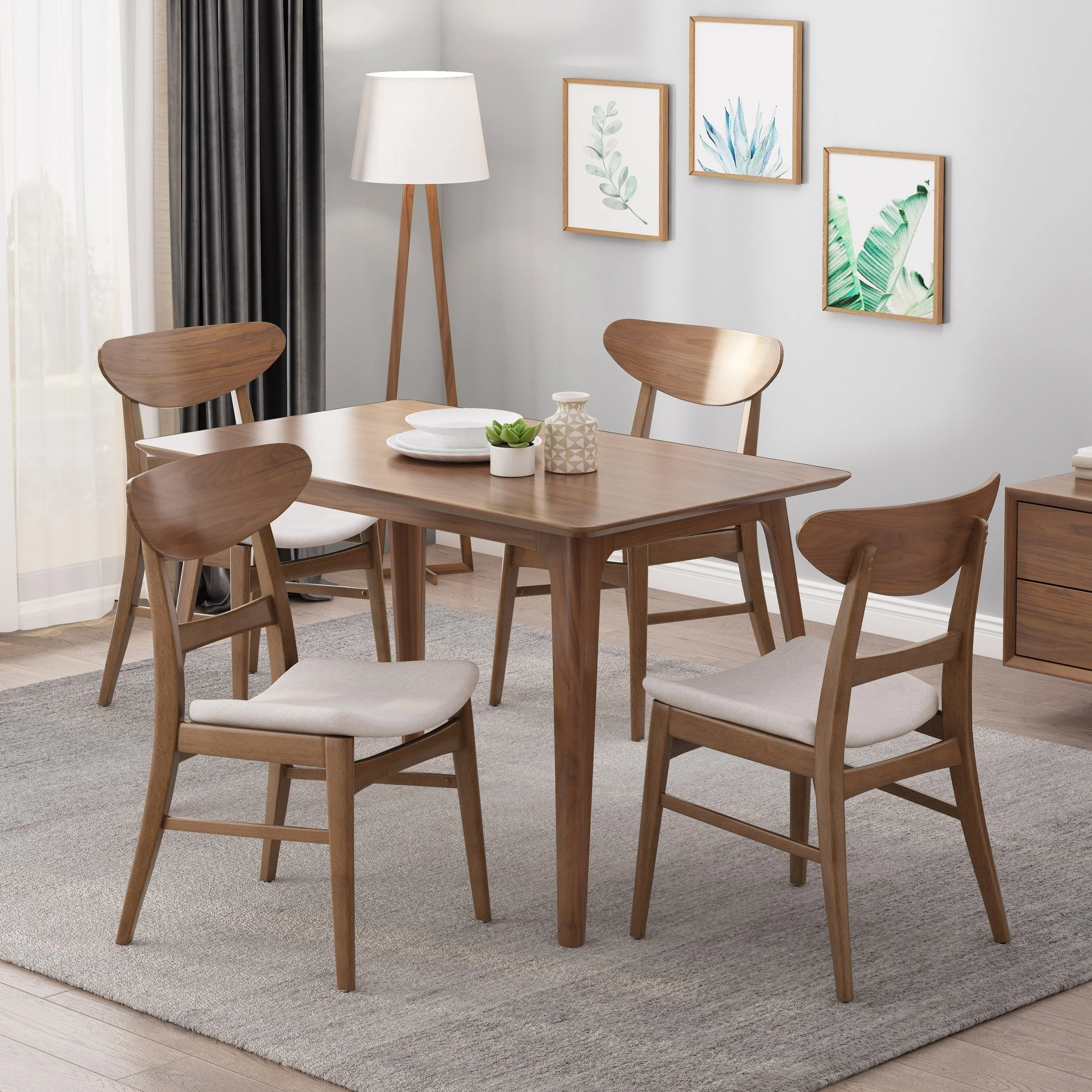 Idalia Mid-century Modern Dining Chairs (Set of 4) by Christopher Knight Home