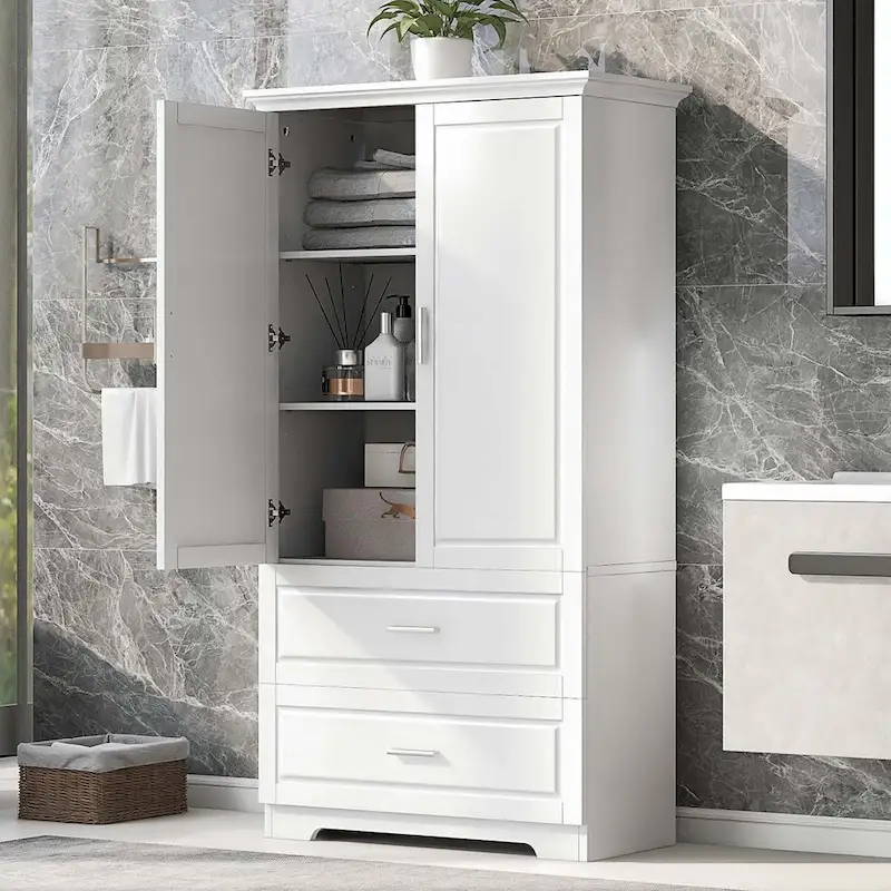 Cabinet with Two Doors and Drawers