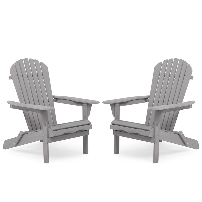 Outdoor Patio Bar Table Set, Table and Chairs Set of 5 Bar Table & Stools Set with Tall Adirondack Chairs Set for 4