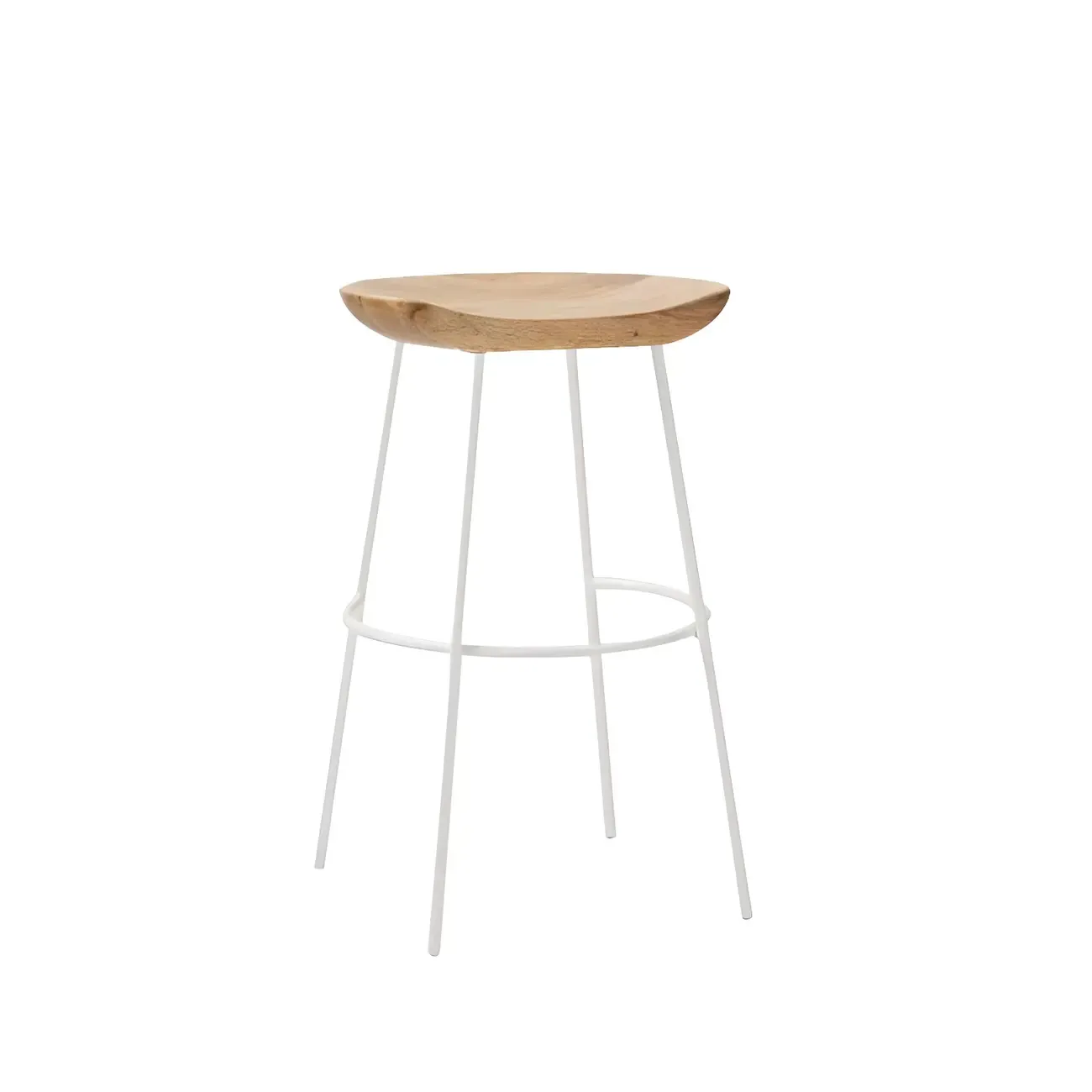 Modern Solid Wood Counter Height Bar Stools