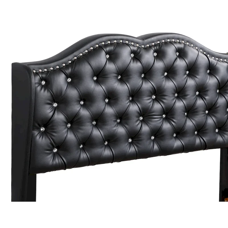 Joy Jewel Tufted Upholstered Bed