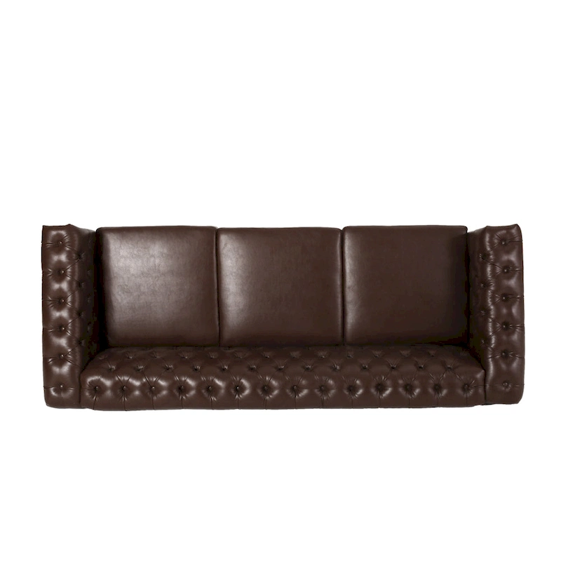 Chesterfield 3-seater Sofa with Button Tufting and Nailheads