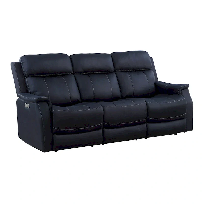Steve Silver Faux Leather Power Reclining Sofa