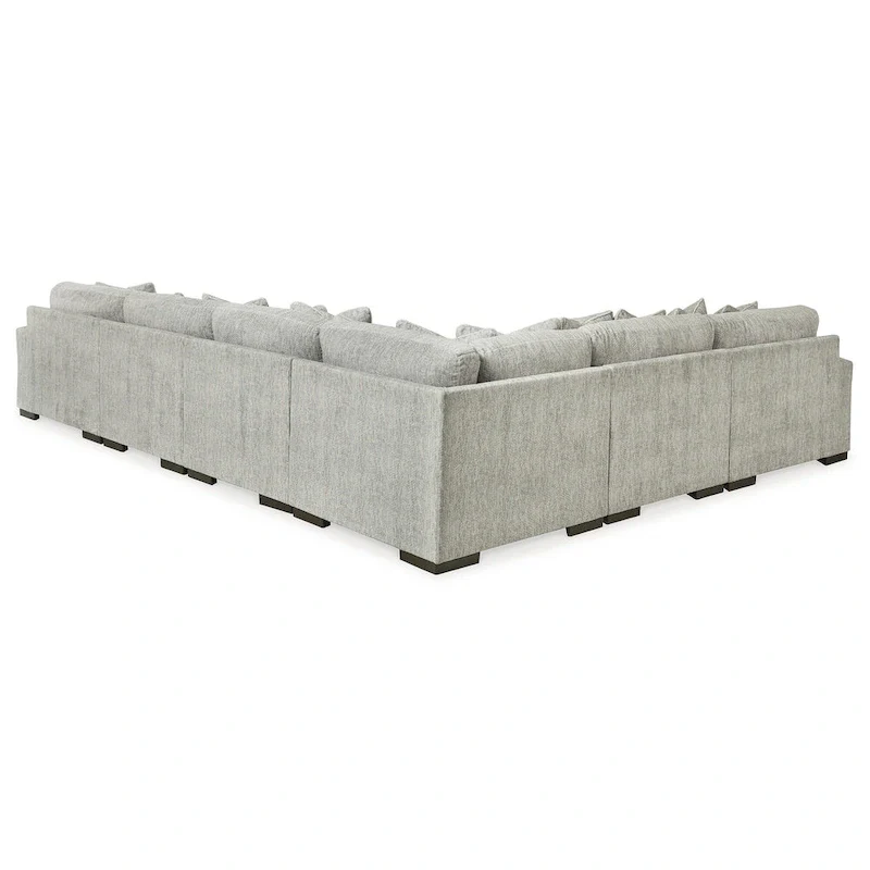 Signature Design by Ashley Regent Park Pewter 6-Piece Sectional - 171W x 132D x 39H