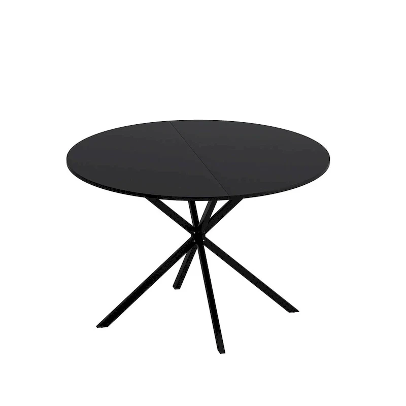 47.24 Modern Cross Leg Round Dining Table
