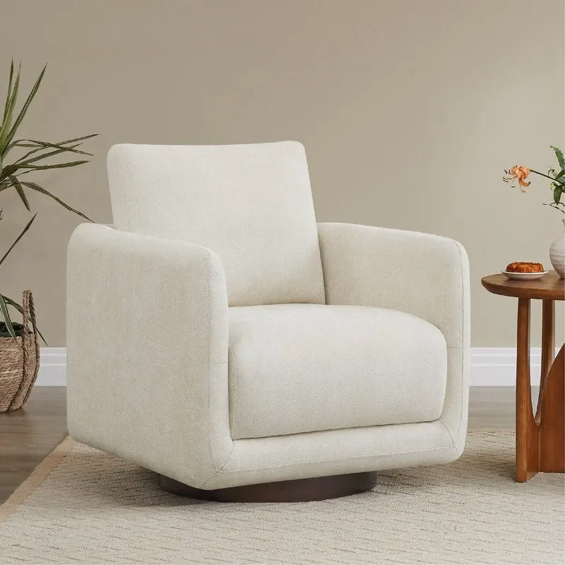 Rebecca Swivel Accent Chair Armchair with Back Cushion