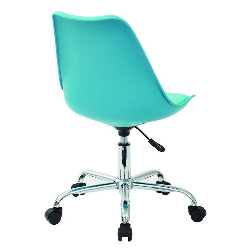 OSP Home Furnishings Emerson Pneumatic Chrome Base Office Chair