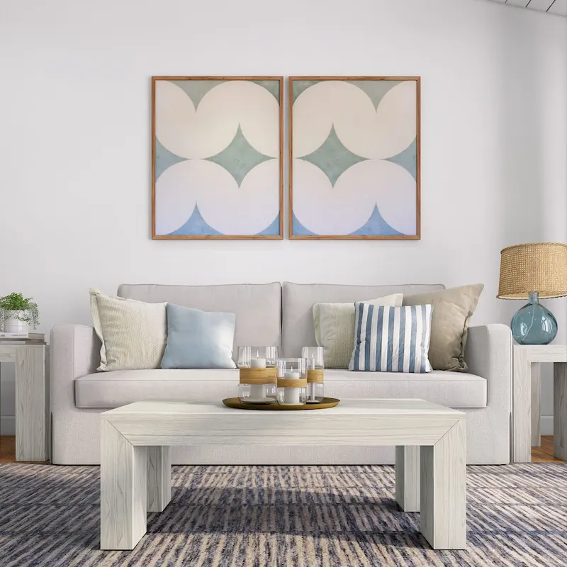 Plank and Beam Modern Rectangular Coffee Table - 40  x 20