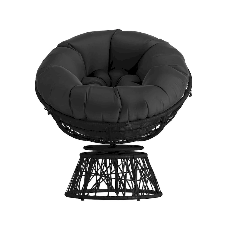 Papasan Swivel Patio Lounge Chair