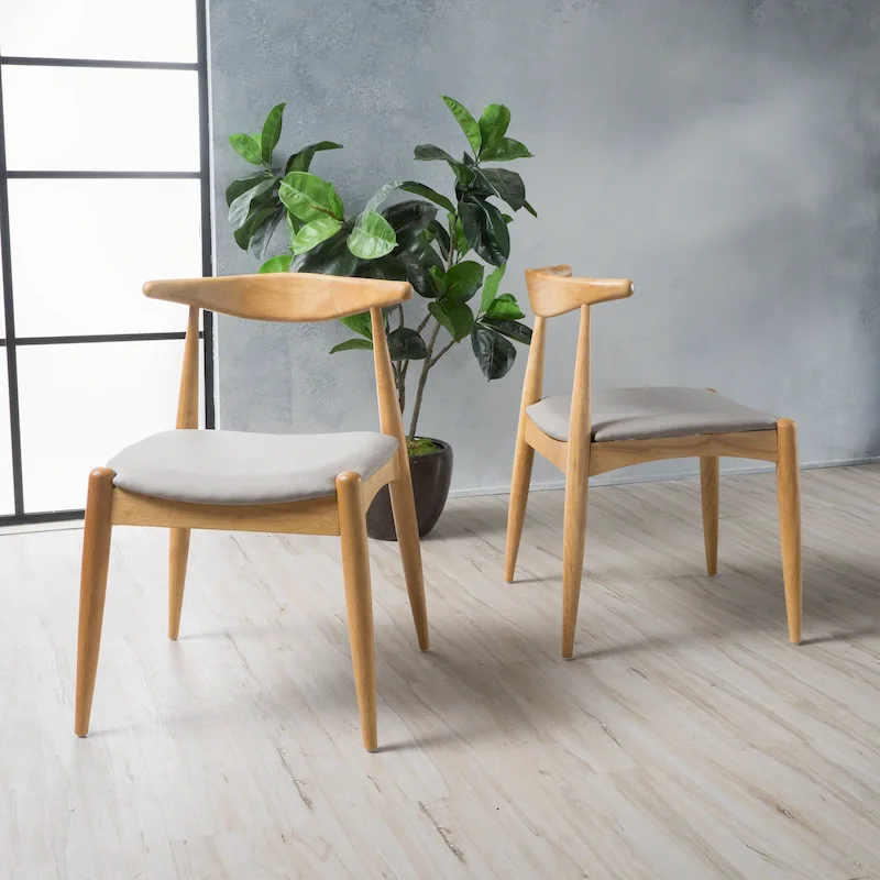 Francie Mid-Century Modern Dining Chairs (Set of 2) by Christopher Knight Home - 20.50 W x 20.25 L x 29.75 H