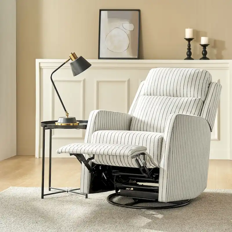 Diana Modern Polyester 360-degree Swivel Rocker Recliner by HULALA HOME