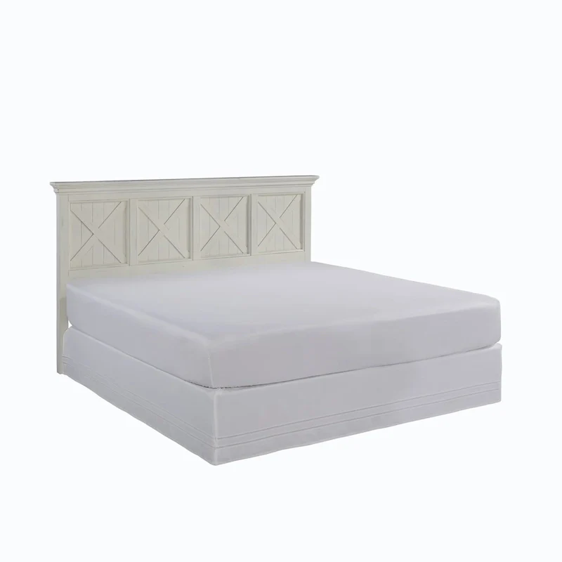 Seaside Lodge King Headboard in Off-White by Homestyles