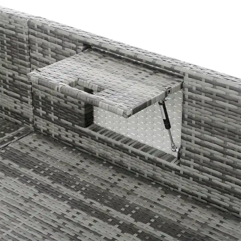 5 Set Wicker Furniture,Patio Furniture,Seasonal PE Wicker Furniture