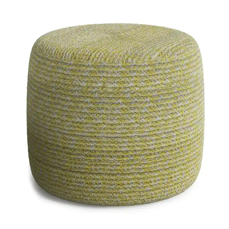 WYNDENHALL Brodie Round Braided Pouf